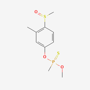 Phosphonothioic acid, methyl-, O-methyl O-(4-(methylsulfinyl)-m-tolyl) ester