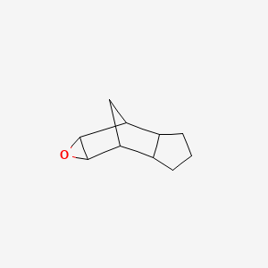 molecular formula C10H14O B13794226 octahydro-2,6-methano-2H-indeno[5,6-b]oxirene CAS No. 6004-36-0