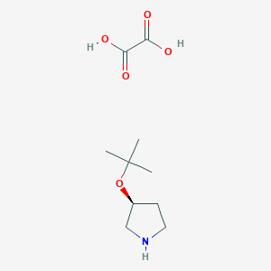 (3S)-3-(tert-butoxy)pyrrolidine; oxalic acid