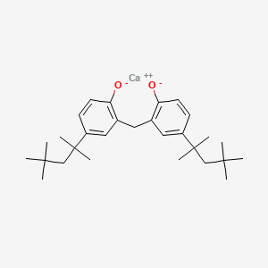 B13794314 Phenol, 2,2'-methylenebis[4-(1,1,3,3-tetramethylbutyl)-, calcium salt CAS No. 68527-62-8