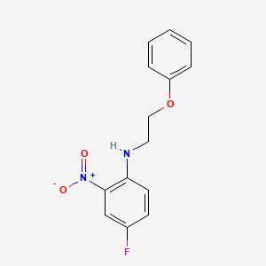 4-fluoro-2-nitro-N-(2-phenoxyethyl)aniline