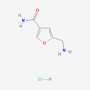 5-(Aminomethyl)furan-3-carboxamide hydrochloride