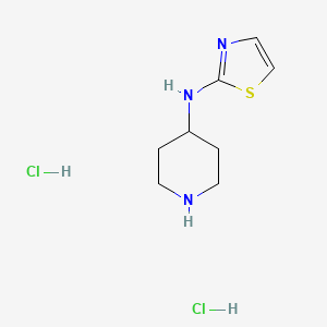 molecular formula C8H15Cl2N3S B1379441 N-(1,3-thiazol-2-yl)piperidin-4-amine dihydrochloride CAS No. 1803592-20-2