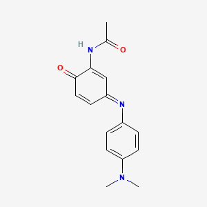 N-(3-(p-Dimethylaminophenyl)imino-6-oxo-1,4-cyclohexadien-1-yl)acetamide