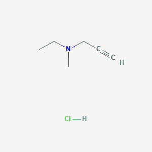 molecular formula C6H12ClN B1379443 Ethyl(methyl)(prop-2-yn-1-yl)amine hydrochloride CAS No. 1803581-11-4