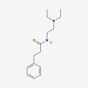 Propionamide, N-(2-(diethylamino)ethyl)-3-phenyl-