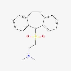 Ethylamine, 2-((10,11-dihydro-5H-dibenzo(a,d)cyclohepten-5-yl)sulfonyl)-N,N-dimethyl-