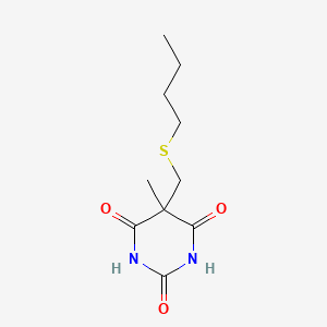 5-(Butylthiomethyl)-5-methyl-2-sodiooxy-4,6(1H,5H)-pyrimidinedione