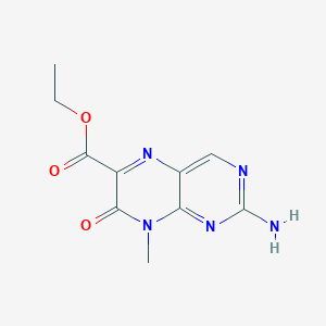 Ethyl 2-amino-8-methyl-7-oxo-7,8-dihydropteridine-6-carboxylate