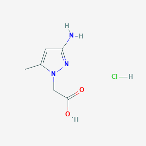 (3-Amino-5-methyl-1H-pyrazol-1-yl)acetic acid hydrochloride