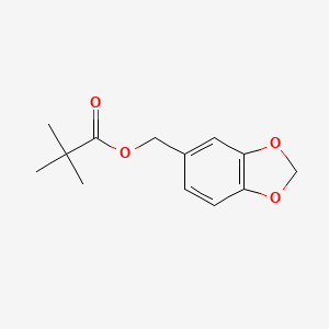 1,3-Benzodioxol-5-ylmethyl pivalate