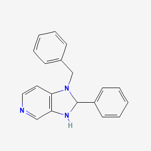 molecular formula C19H17N3 B1379455 1-benzyl-2-phenyl-1H,2H,3H-imidazo[4,5-c]pyridine CAS No. 1803596-98-6