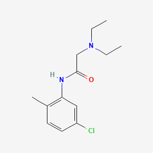 molecular formula C13H19ClN2O B13794559 N-(5-Chloro-2-methylphenyl)-2-(diethylamino)acetamide 