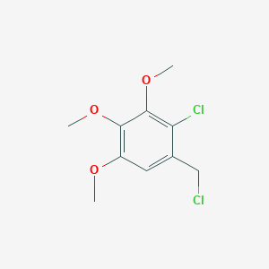 molecular formula C10H12Cl2O3 B13794569 2-Chloro-1-(chloromethyl)-3,4,5-trimethoxybenzene CAS No. 848694-08-6