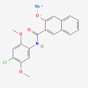 2-Naphthalenecarboxamide, N-(4-chloro-2,5-dimethoxyphenyl)-3-hydroxy-, monosodium salt