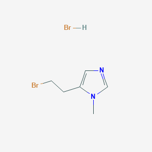 molecular formula C6H10Br2N2 B1379459 5-(2-bromoethyl)-1-methyl-1H-imidazole hydrobromide CAS No. 1803561-12-7