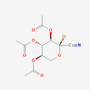 [(3R,4S,5R,6R)-4,5-diacetyloxy-6-bromo-6-cyanooxan-3-yl] acetate