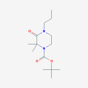Tert-butyl 2,2-dimethyl-3-oxo-4-propylpiperazine-1-carboxylate
