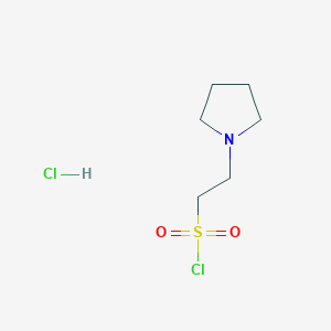 2-(Pyrrolidin-1-yl)ethane-1-sulfonyl chloride hydrochloride