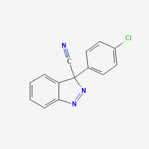 3-(4-Chlorophenyl)-3H-indazole-3-carbonitrile