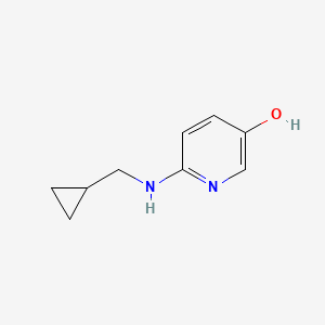 molecular formula C9H12N2O B1379502 6-(Cyclopropylmethylamino)pyridin-3-ol CAS No. 1256791-83-9