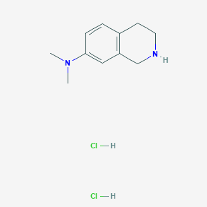 molecular formula C11H18Cl2N2 B1379504 N,N-dimethyl-1,2,3,4-tetrahydroisoquinolin-7-amine dihydrochloride CAS No. 1803565-88-9