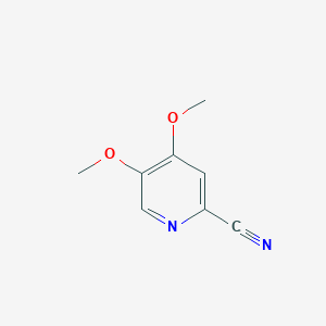 molecular formula C8H8N2O2 B1379507 4,5-Dimethoxypyridine-2-carbonitrile CAS No. 1256785-79-1