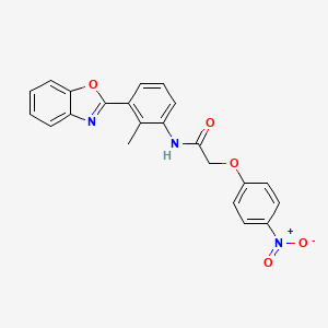 N-[3-(1,3-benzoxazol-2-yl)-2-methylphenyl]-2-(4-nitrophenoxy)acetamide