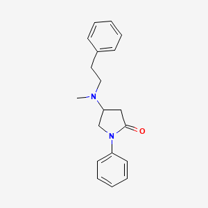 4-[Methyl(2-phenylethyl)amino]-1-phenylpyrrolidin-2-one