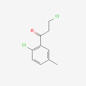 1-Propanone, 3-chloro-1-(2-chloro-5-methylphenyl)-