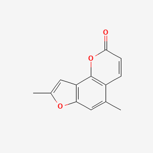 2H-Furo(2,3-h)-1-benzopyran-2-one, 5,8-dimethyl-