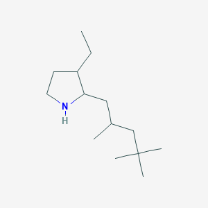 3-Ethyl-2-(2,4,4-trimethylpentyl)pyrrolidine