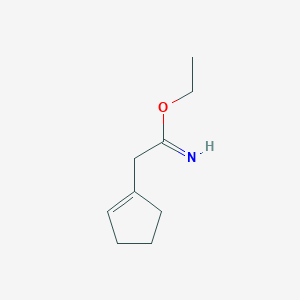 Ethyl 2-(cyclopent-1-en-1-yl)ethanimidate