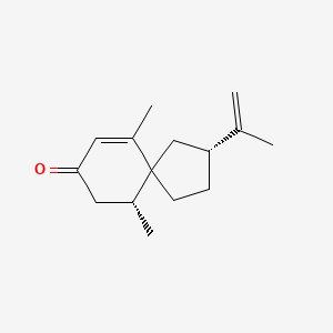 (2R,6r)-6,10-dimethyl-2-prop-1-en-2-yl-spiro[4.5]dec-9-en-8-one