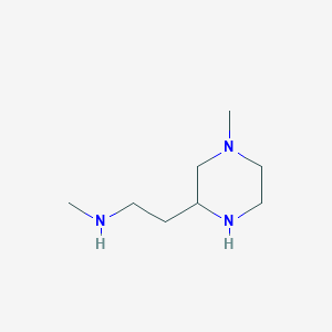 N-Methyl-2-(4-methylpiperazin-2-YL)ethanamine