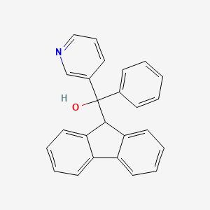 3-Pyridinemethanol, alpha-9H-fluoren-9-yl-alpha-phenyl-