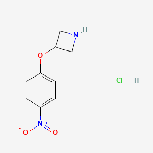 molecular formula C9H11ClN2O3 B1379533 3-(4-Nitrophenoxy)azetidine hydrochloride CAS No. 1803610-95-8