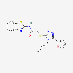 Acetamide,N-2-benzothiazolyl-2-[[4-butyl-5-(furan-2-YL)-4H-1,2,4-triazol-3-YL]thio]-