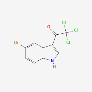 molecular formula C10H5BrCl3NO B1379544 1-(5-Bromo-1H-indol-3-yl)-2,2,2-trichloroethanone CAS No. 1336879-56-1