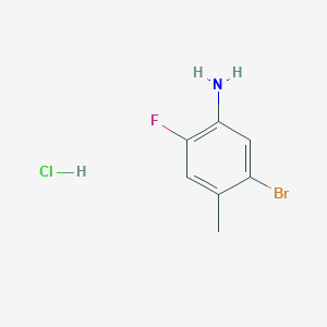 molecular formula C7H8BrClFN B1379545 5-Bromo-2-fluoro-4-methylaniline hydrochloride CAS No. 1820619-16-6
