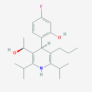 3-Pyridinemethanol, 4-(4-fluoro-2-hydroxyphenyl)-a-methyl-2,6-bis(1-methylethyl)-5-propyl-, (aS,4S)-(9CI)