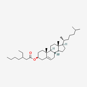 [(3S,8S,9S,10R,13R,14S,17R)-10,13-dimethyl-17-[(2R)-6-methylheptan-2-yl]-2,3,4,7,8,9,11,12,14,15,16,17-dodecahydro-1H-cyclopenta[a]phenanthren-3-yl] 3-ethylheptanoate