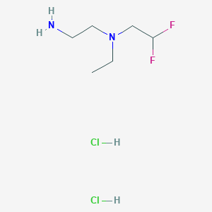 molecular formula C6H16Cl2F2N2 B1379562 (2-Aminoethyl)(2,2-difluoroethyl)ethylamine dihydrochloride CAS No. 1797940-33-0