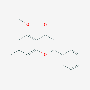 4H-1-Benzopyran-4-one,2,3-dihydro-5,7-dimethoxy-8-methyl-2-phenyl-