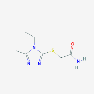 Acetamide,2-[(4-ethyl-5-methyl-4H-1,2,4-triazol-3-YL)thio]-