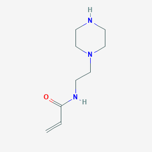 molecular formula C9H17N3O B13795670 N-[2-(Piperazin-1-yl)ethyl]prop-2-enamide CAS No. 88992-94-3