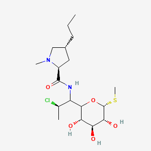 (2S,4R)-N-[2-Chloro-1-[(2R,3S,4S,5R,6R)-3,4,5-trihydroxy-6-methylsulfanyl-oxan-2-YL]propyl]-1-methyl-4-propyl-pyrrolidine-2-carboxamide