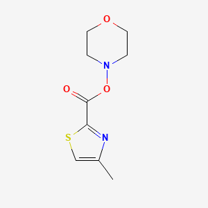 molecular formula C9H12N2O3S B13795730 Morpholin-4-yl 4-methyl-1,3-thiazole-2-carboxylate 