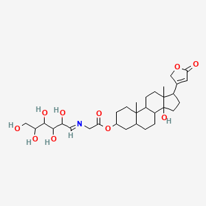 molecular formula C31H47NO10 B13795766 Digitoxigenin-3-beta-L-glucosylglycyl ester CAS No. 81072-27-7