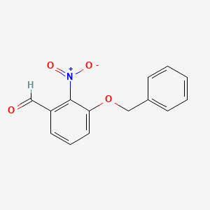 molecular formula C14H11NO4 B13795769 3-(Benzyloxy)-2-nitrobenzaldehyde 